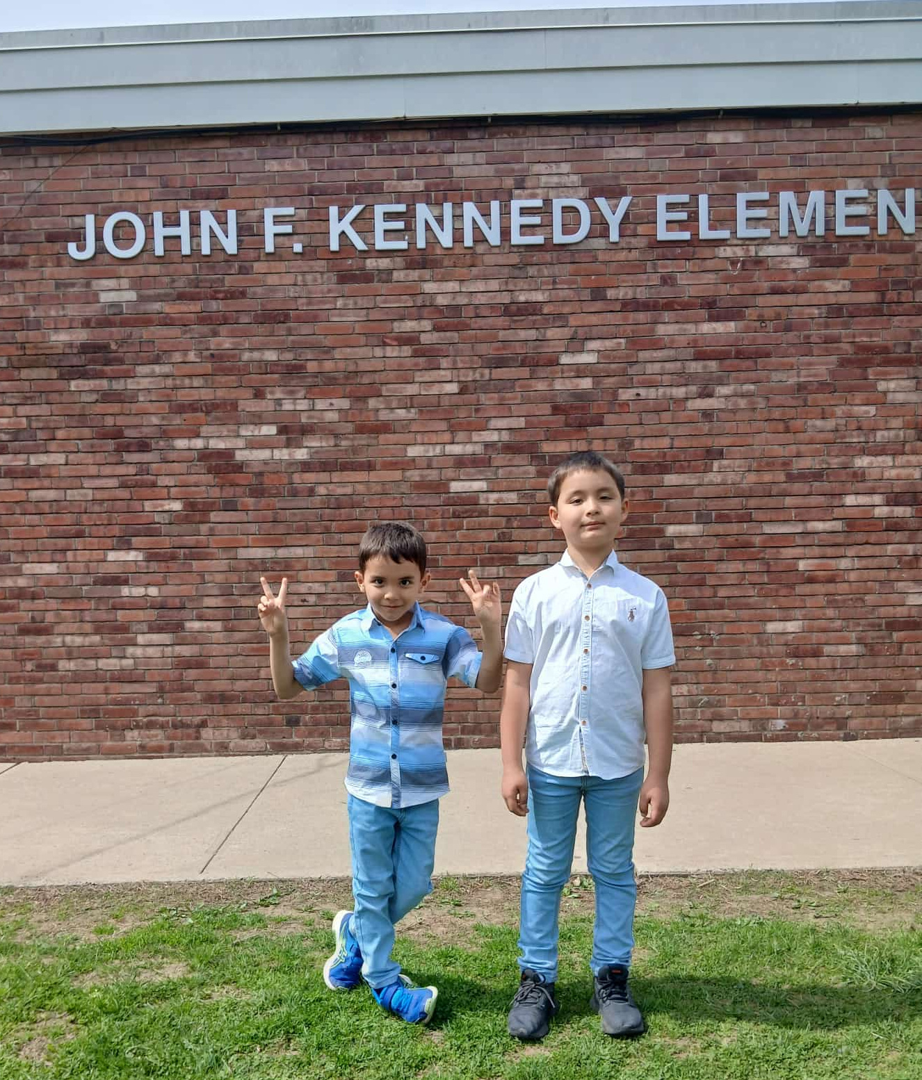 Yousef and Benyamin at school
